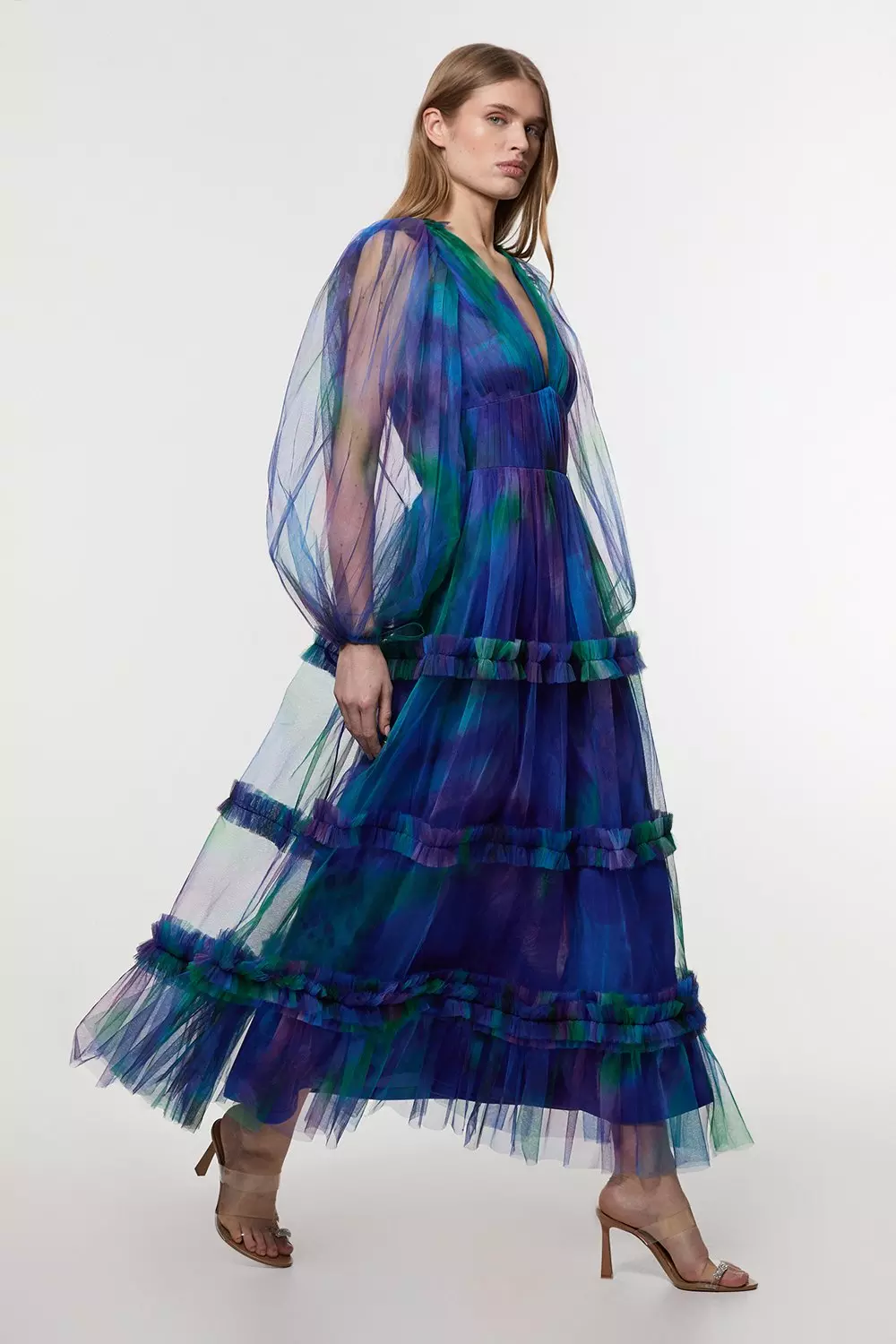 【YILON MADE】Luxury balloon dress The Luna Dress in Peach Tapestry – V. Chapman