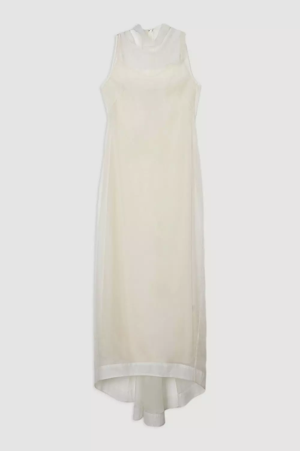 Digital Ophelia Organdie High Neck Maxi Dress | Karen Millen