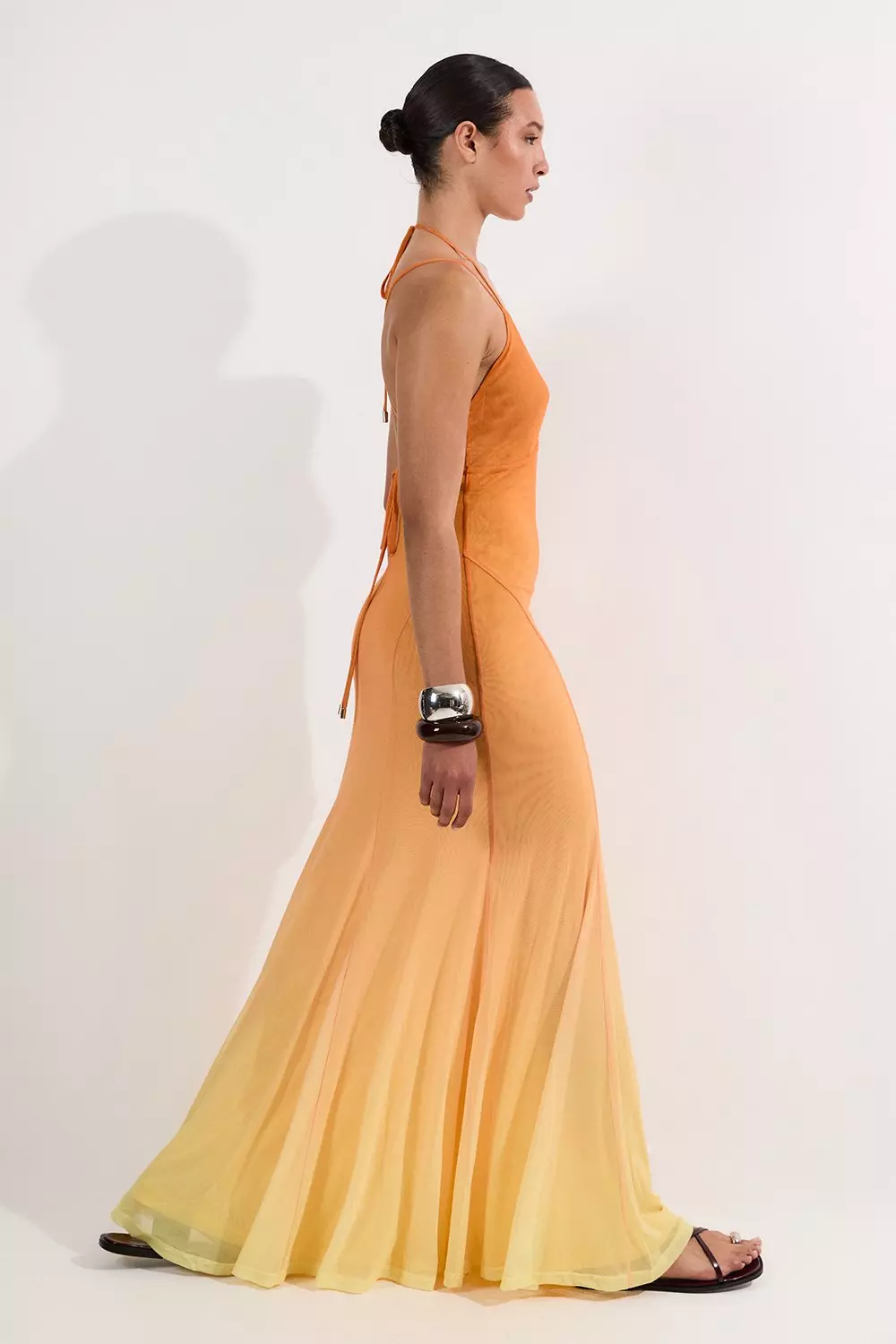Ombre Mesh Strappy Beach Dress | Karen Millen