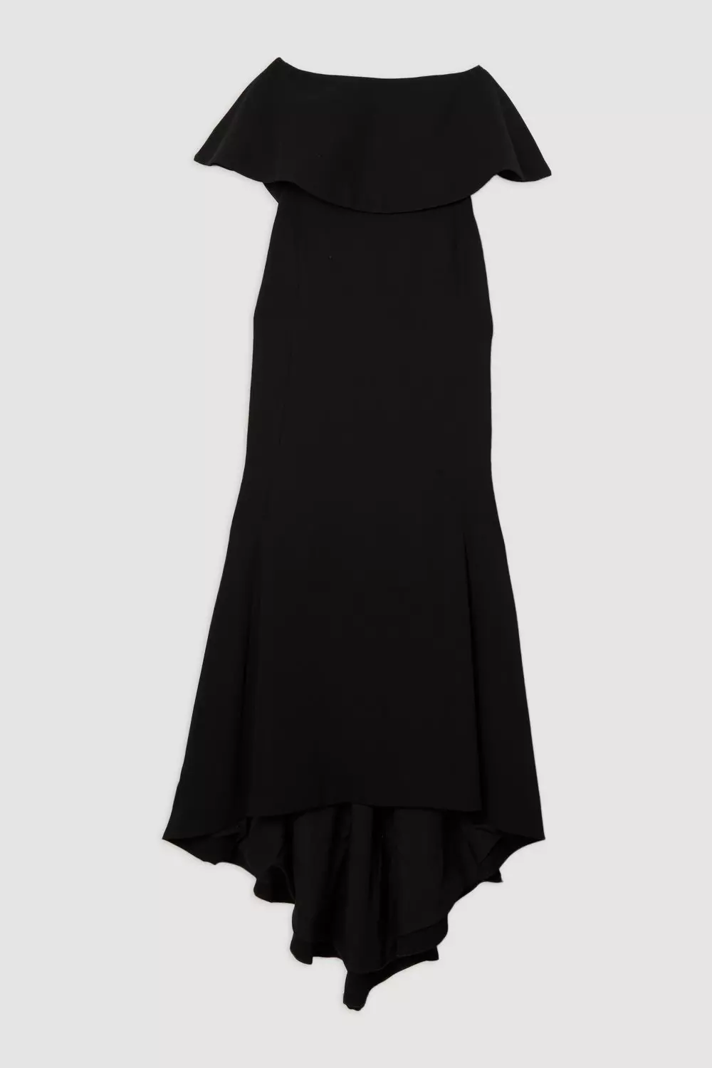 【KAREN MILLEN】ソフトテーラード ペプラムバンドゥ ドレス Soft Tailored Peplum Bandeau Tailored Maxi Dress | Karen Millen