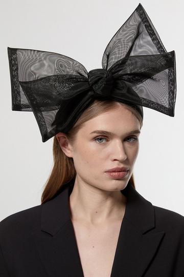 Bow Headband black