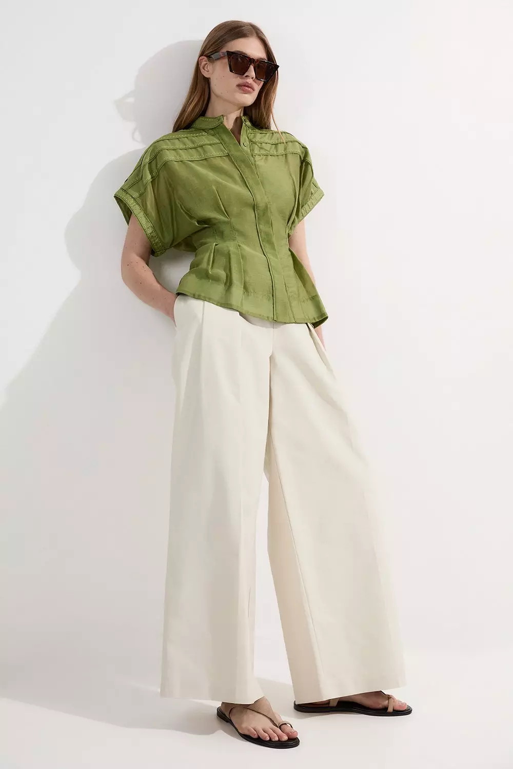 Archive Collection - Layered Detail Button Woven Shirt