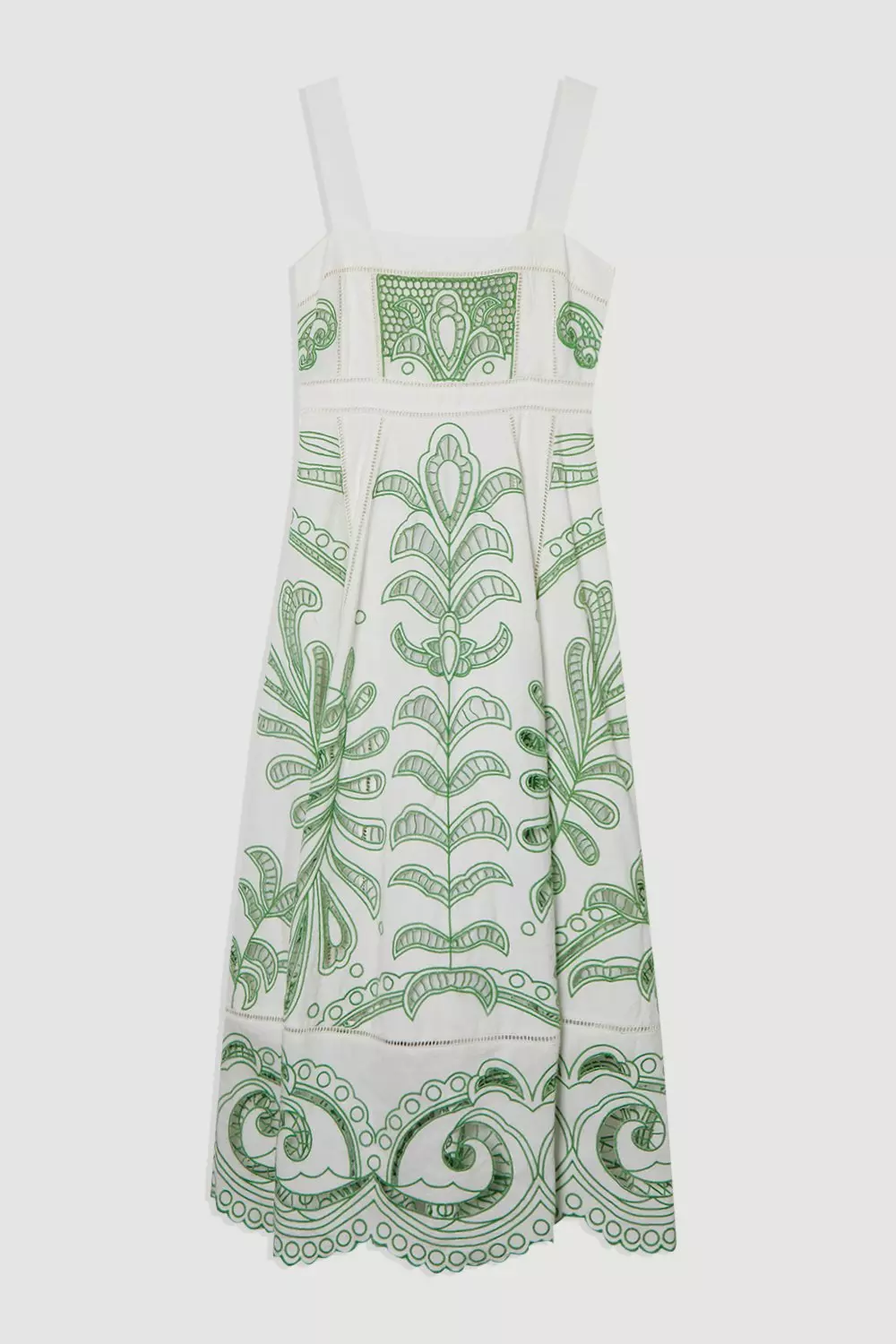 Cutwork Embroidered Woven Midi Prom Dress | Karen Millen