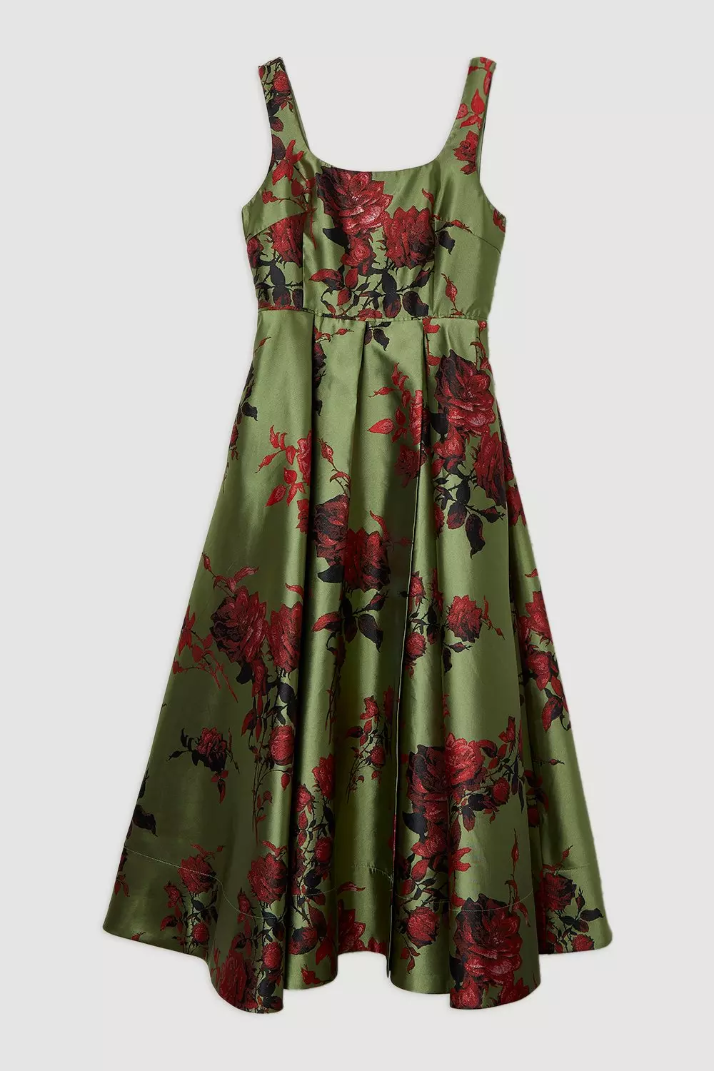 Lydia Millen Floral Jacquard Corseted Woven Maxi Dress