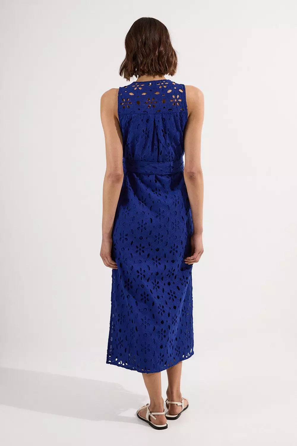 KAREN MILLEN 日本未入荷 刺繍 コットン 半袖 襟 タイベルト bkk13278_white_xl?pdp.template
