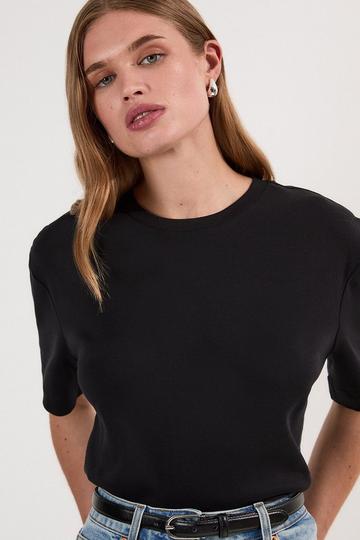 Heavyweight Relaxed Fit Cotton T-Shirt black