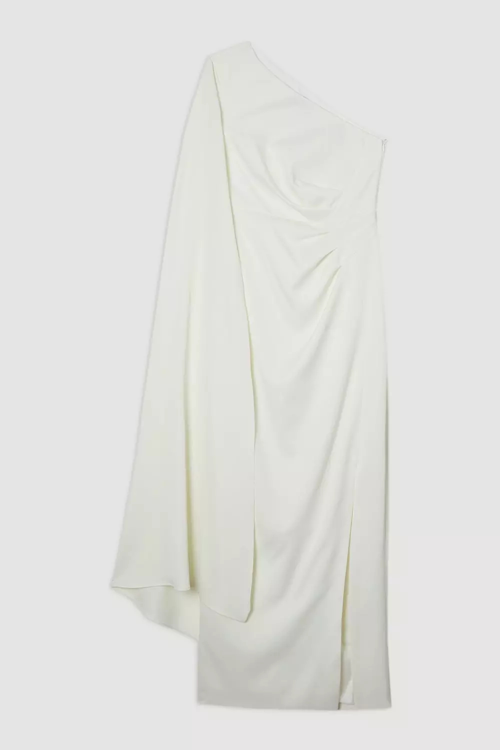 関税送料込★SALE★完売間近★KarenMillen★Satin Drapeドレス Petite Soft Tailored Halter Tie Neck Pleat Detail Midi Dress