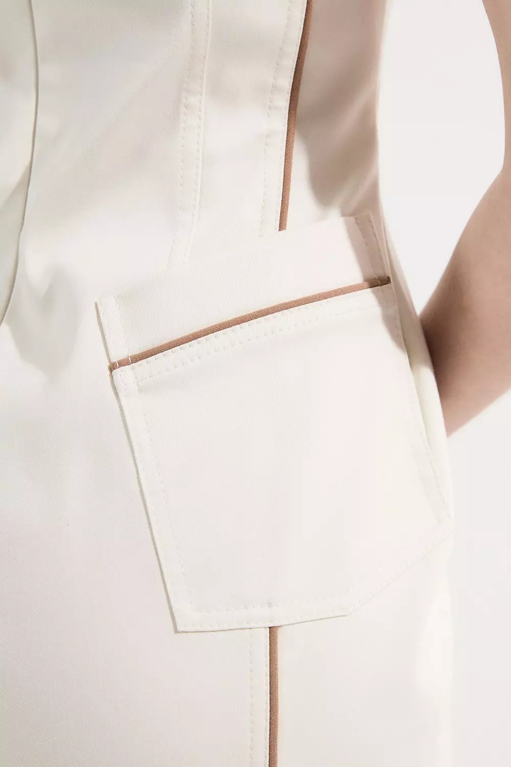 Archive Collection - Tailored Denim Pocketed Maxi Dress