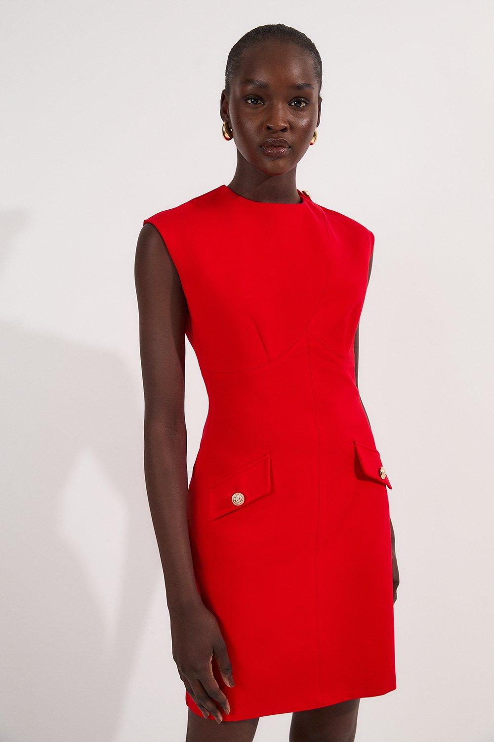 KAREN MILLEN ディアマンテメタリックジャカードプロムドレス Gold Homecoming Dresses | Karen Millen US