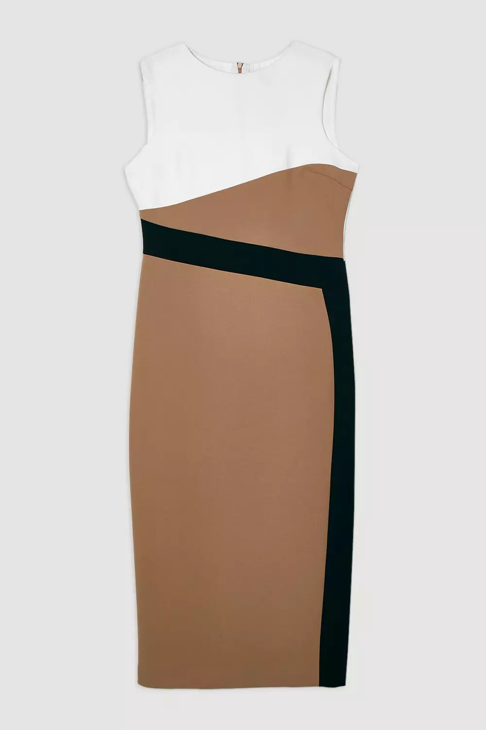 【Karen Millen】カラーブロック ペンシルドレス Compact Stretch Color Block Tailored Pencil Dress | Karen Millen