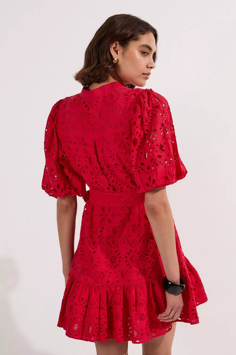 ●KAREN MILLEN●ミリタリー ミニドレス KAREN MILLEN Petite Rib Knit Military Half Sleeve Midaxi