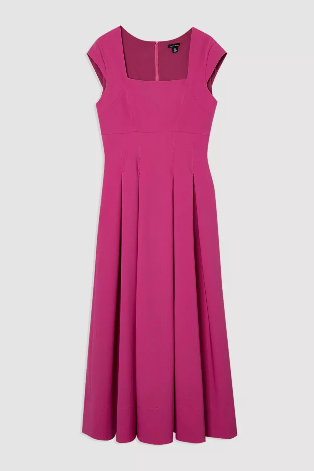 KAREN MILLEN◆スクエアネック◆フルスカート◆ドレス[送料込] 国内発・関税込 KAREN MILLEN*スクエアネックフルスカートドレス
