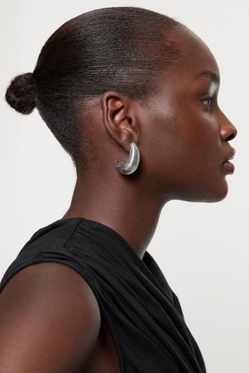 Chunky Statement Earrings silver