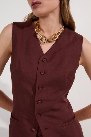 Chunky Chain Statement Necklace gold