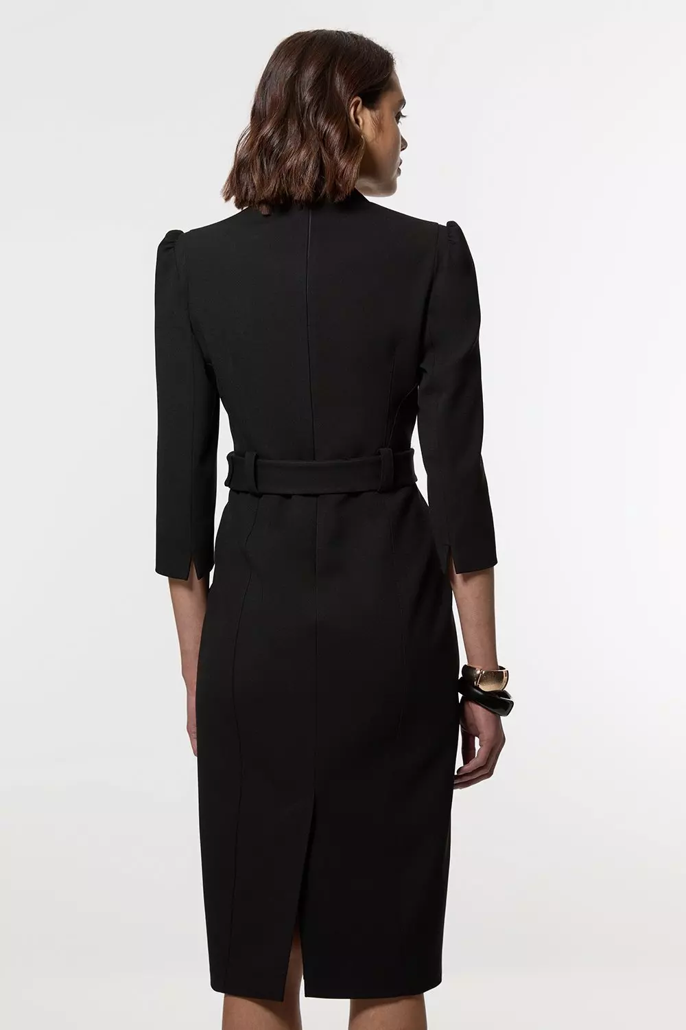 【KAREN MILLEN】ストラクチャードクレープミディドレス KAREN MILLEN】ストラクチャードクレープミディドレス (Karen