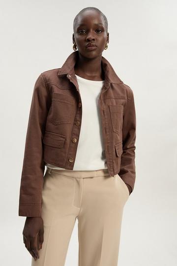 Denim Jacket chocolate