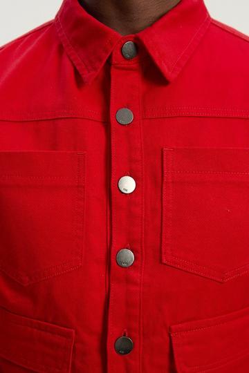 Red Denim Jacket