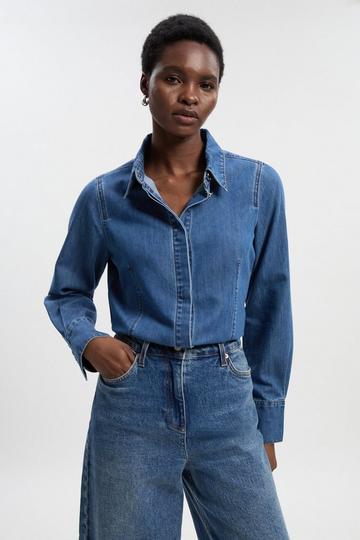Blue Denim Tailored Shirt