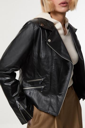 Leather Signature Biker Jacket