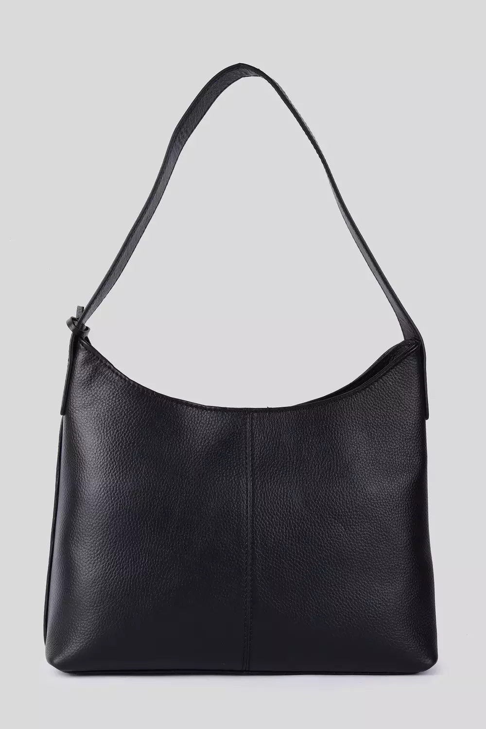 Black 'Splendore di Milano' Real Leather Hobo Shoulder Bag alternative image