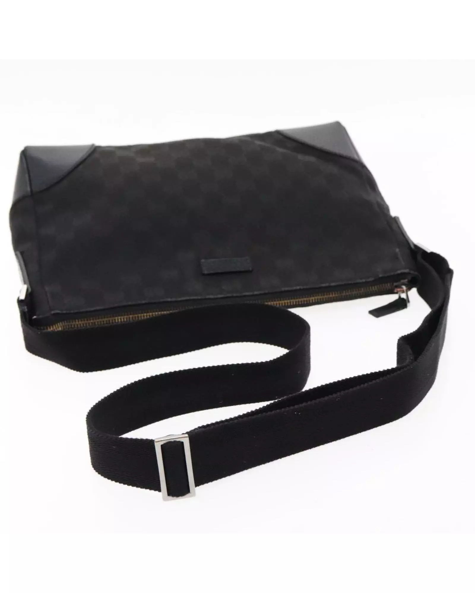 Preloved GG Supreme Messenger Bag Crossbody Wo - Black Shoulder alternative image