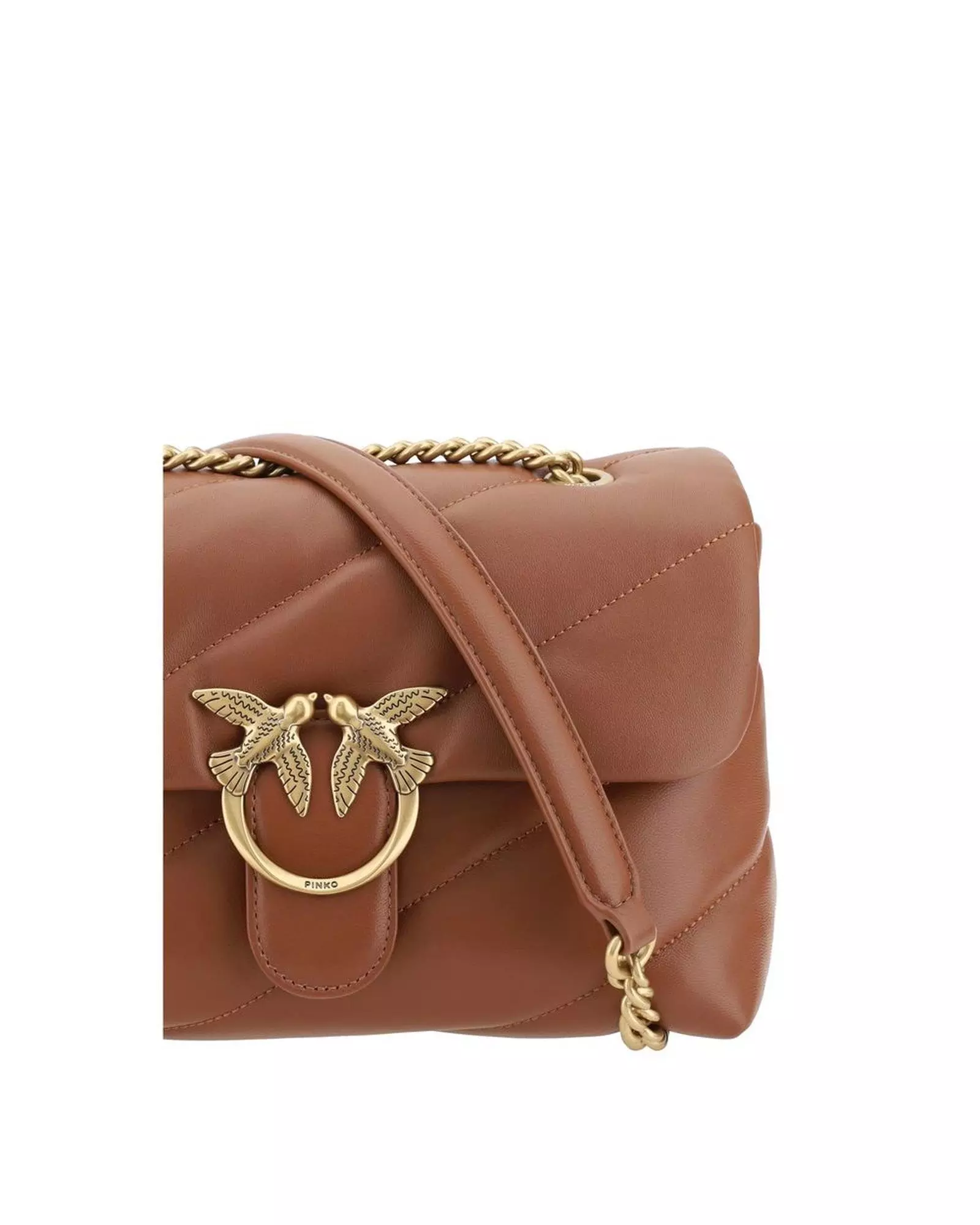 Love Bag Quilted Chain Shoulder Bag Women - Brown alternative image
