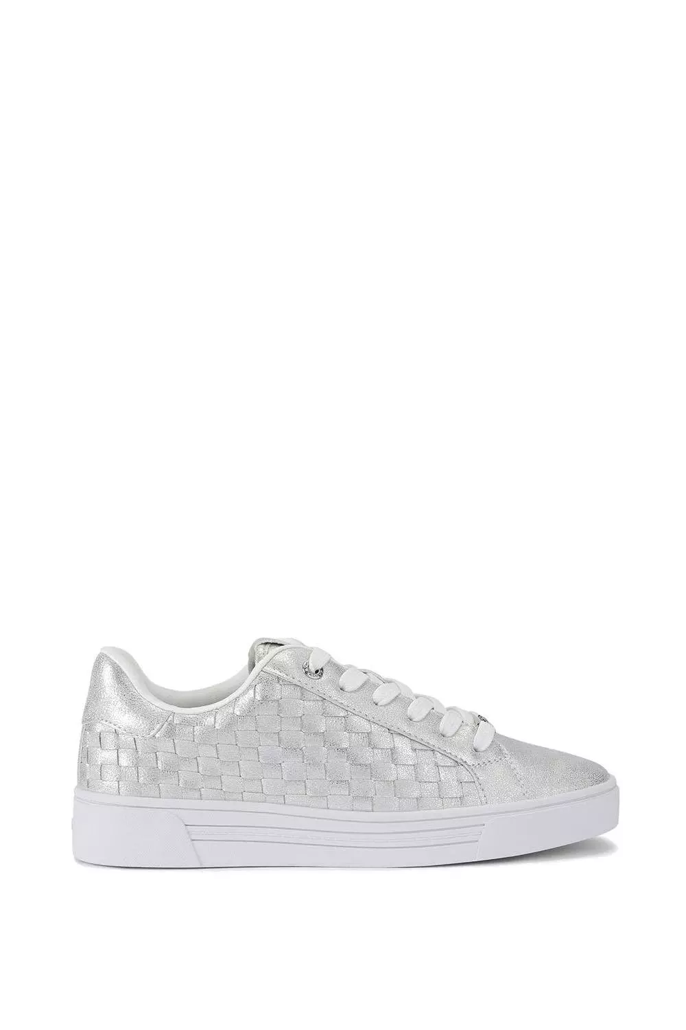 Silver 'Daze Weave'  Trainers alternative image