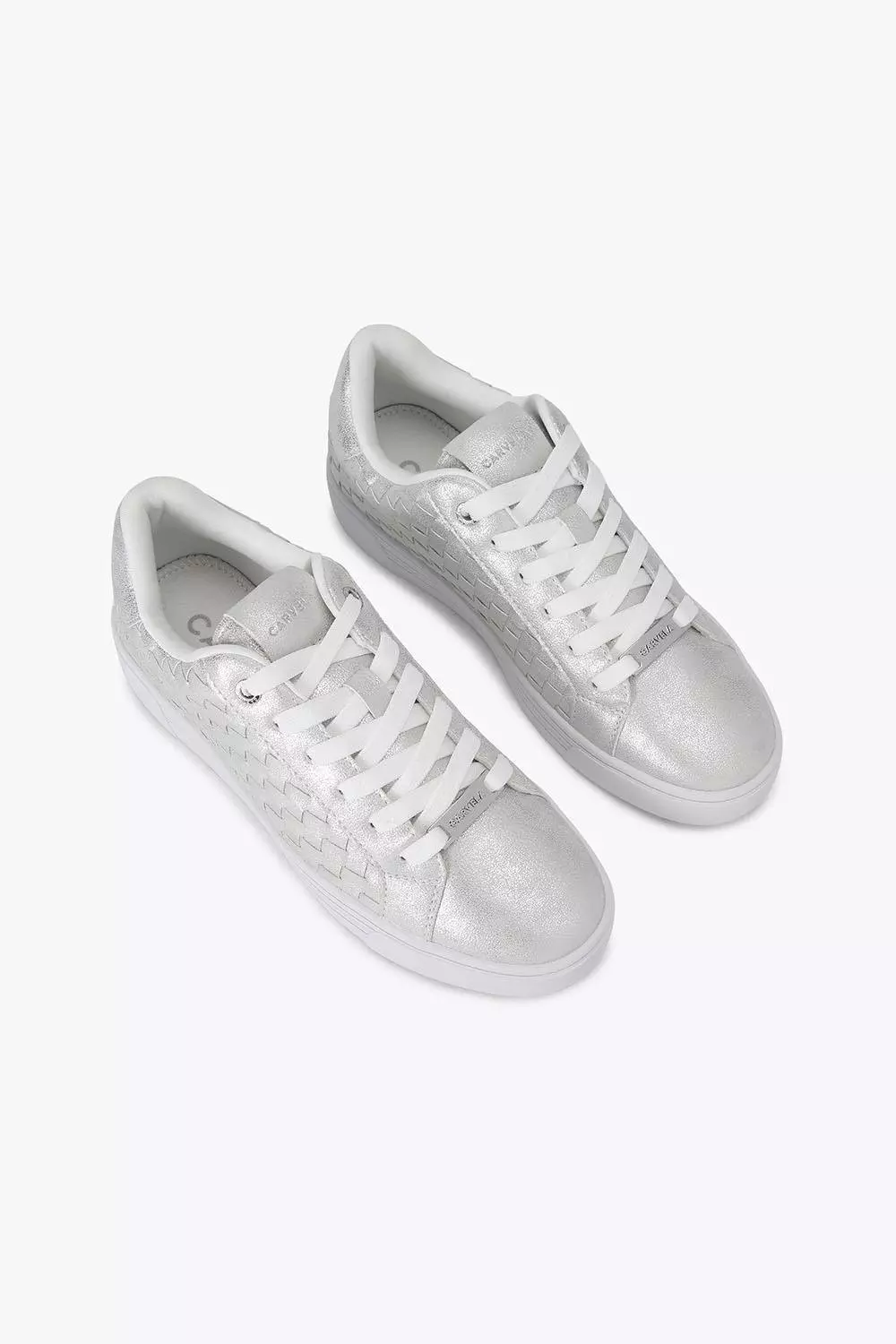 Silver 'Daze Weave'  Trainers alternative image