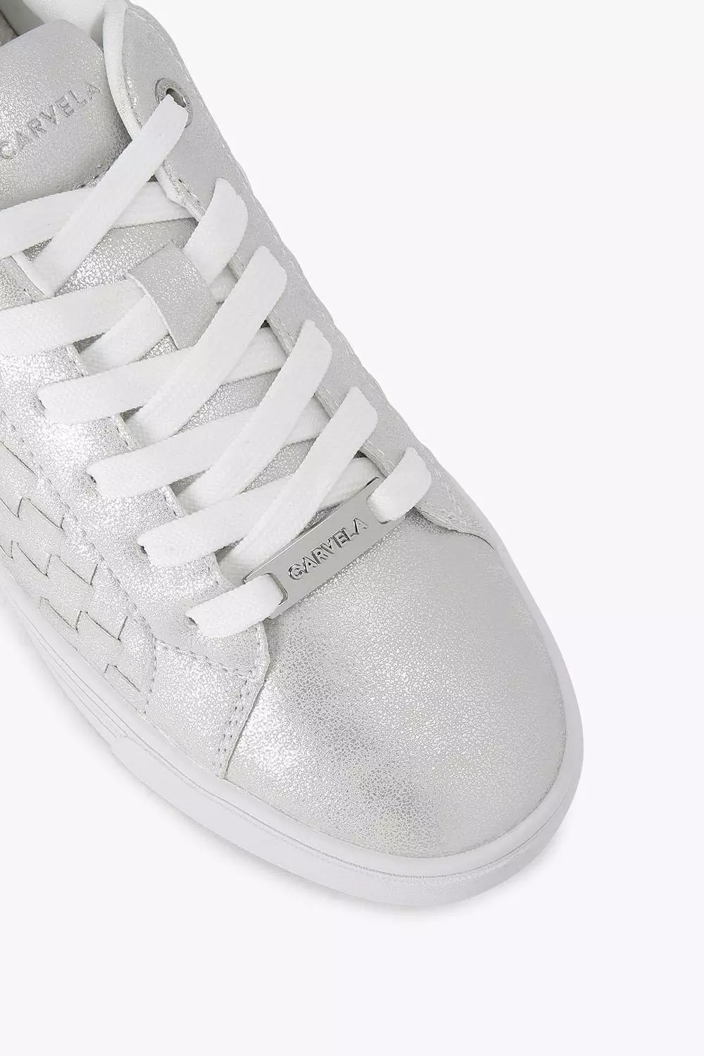Silver 'Daze Weave'  Trainers alternative image