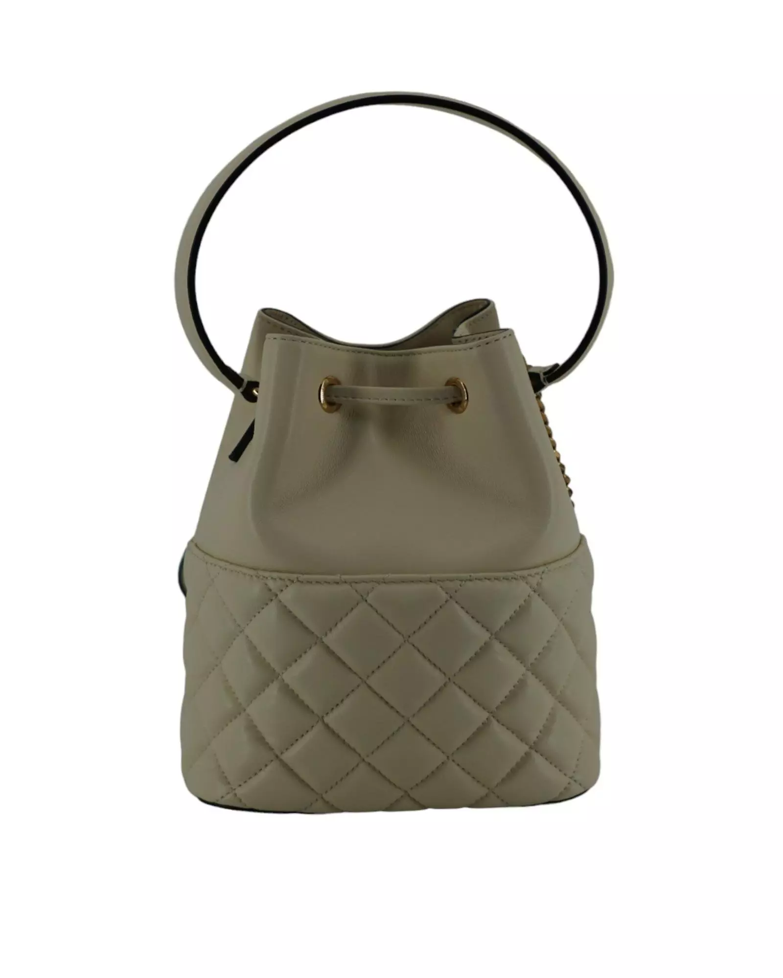 La Medusa Quilted Leather Bucket Bag Wo - White Shoulder Bags alternative image