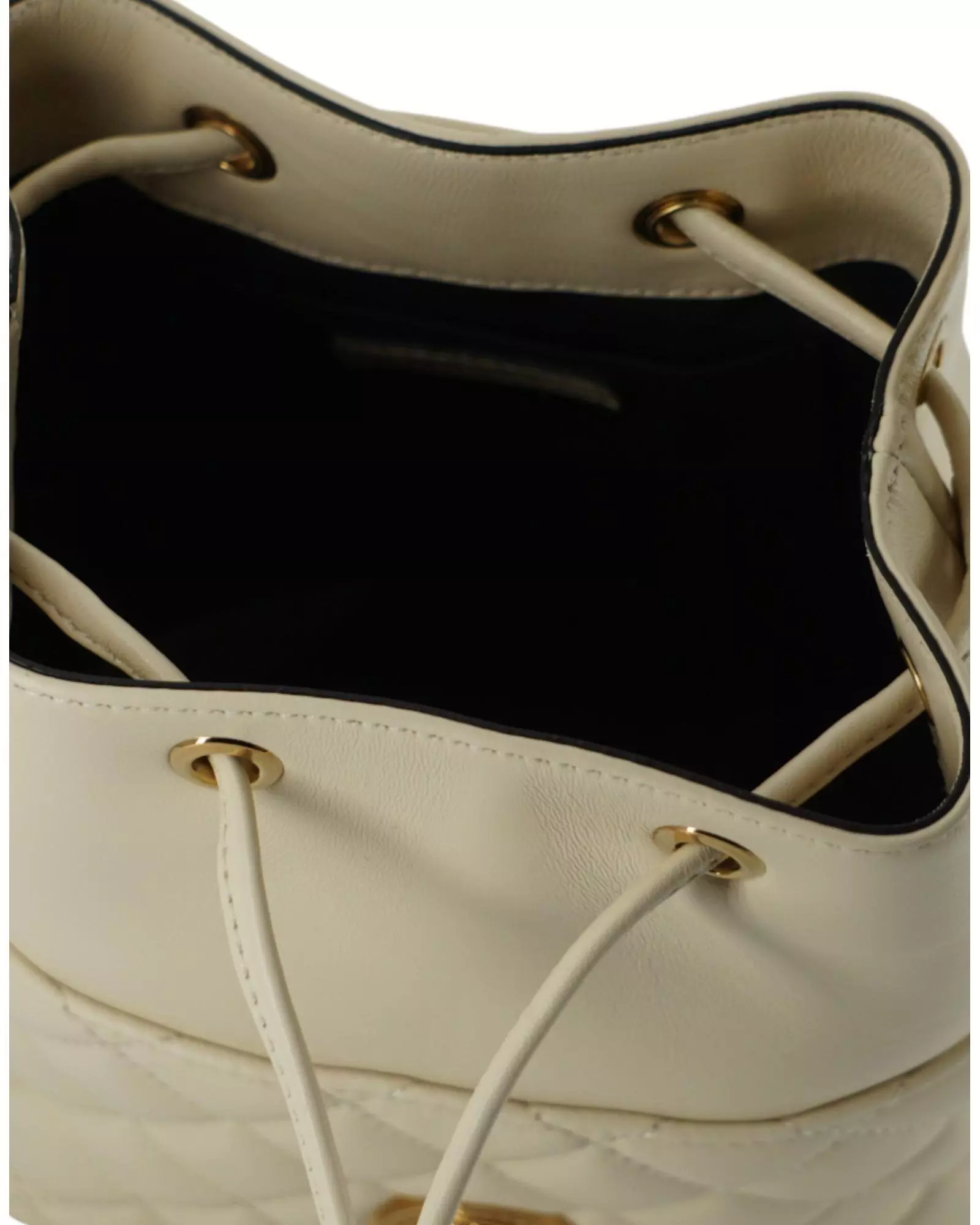 La Medusa Quilted Leather Bucket Bag Wo - White Shoulder Bags alternative image