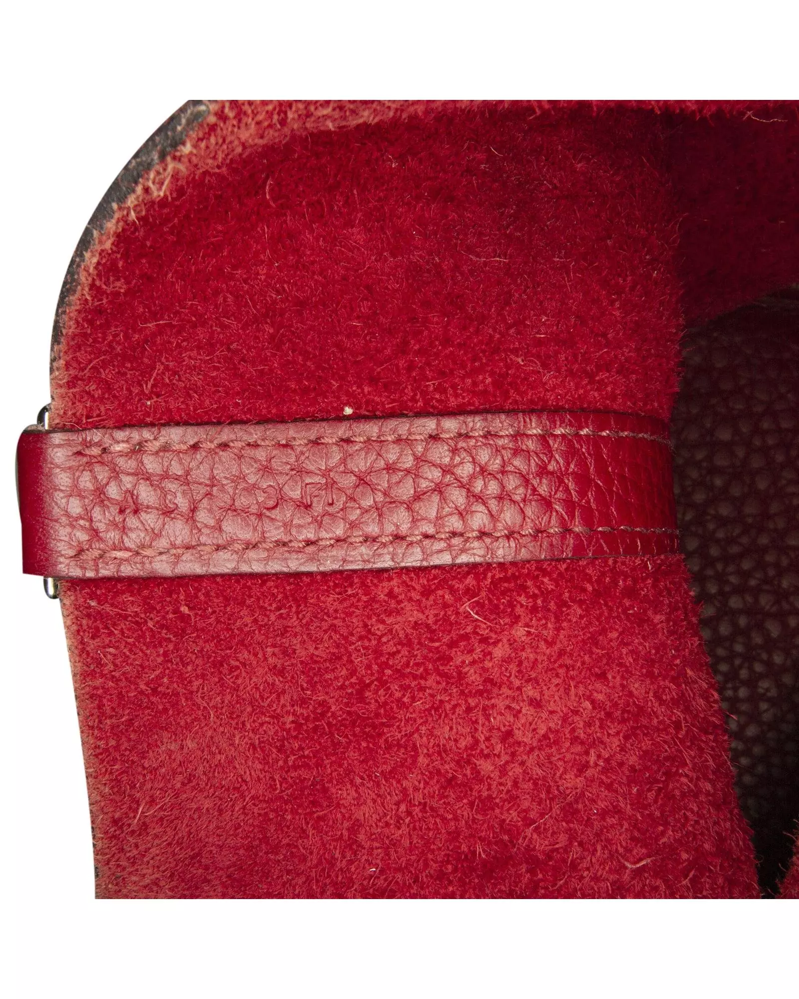 Preloved Mini Herbag Zip handbag Red Leather Women alternative image