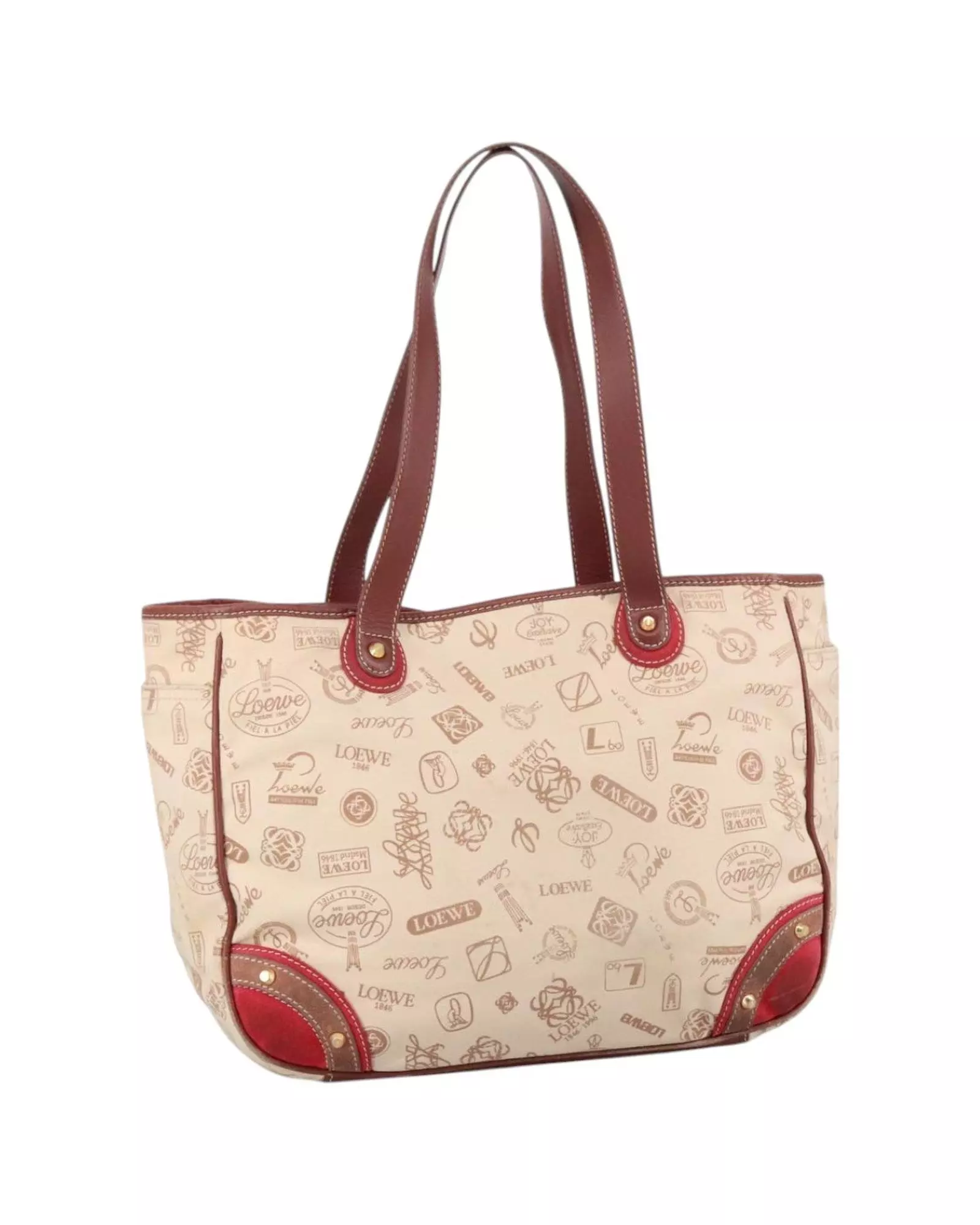 Preloved Anagram Tote Bag Beige Style Women alternative image