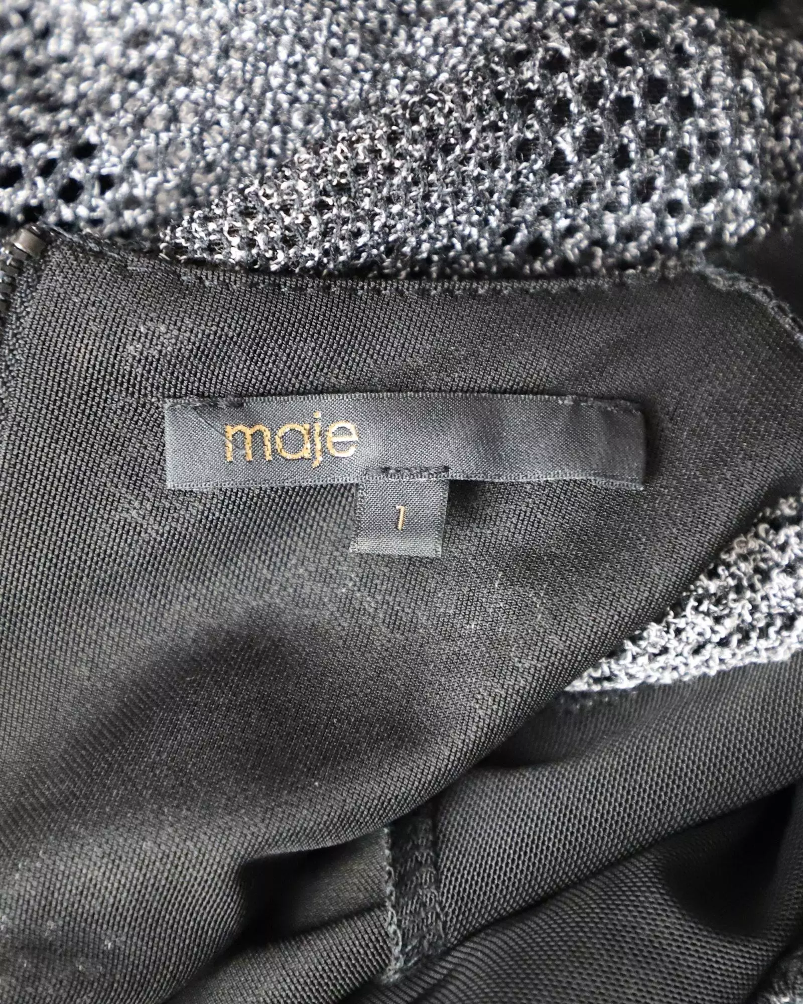 Preloved Metallic Knit Flare Mini Dress Women - Grey Midi alternative image