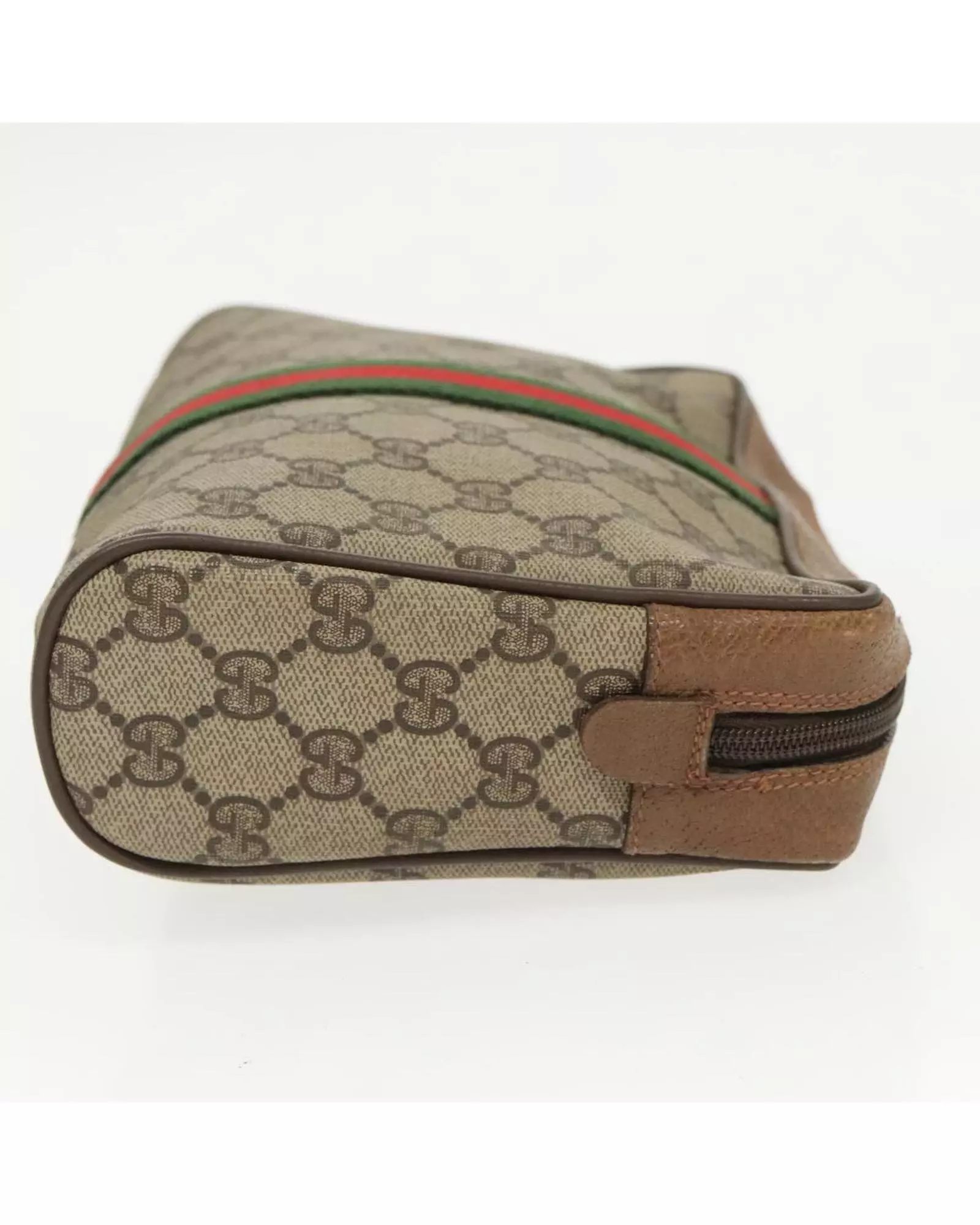 Preloved Vintage GG Supreme Cosmetic Case Wo - Beige Clutch Bags alternative image
