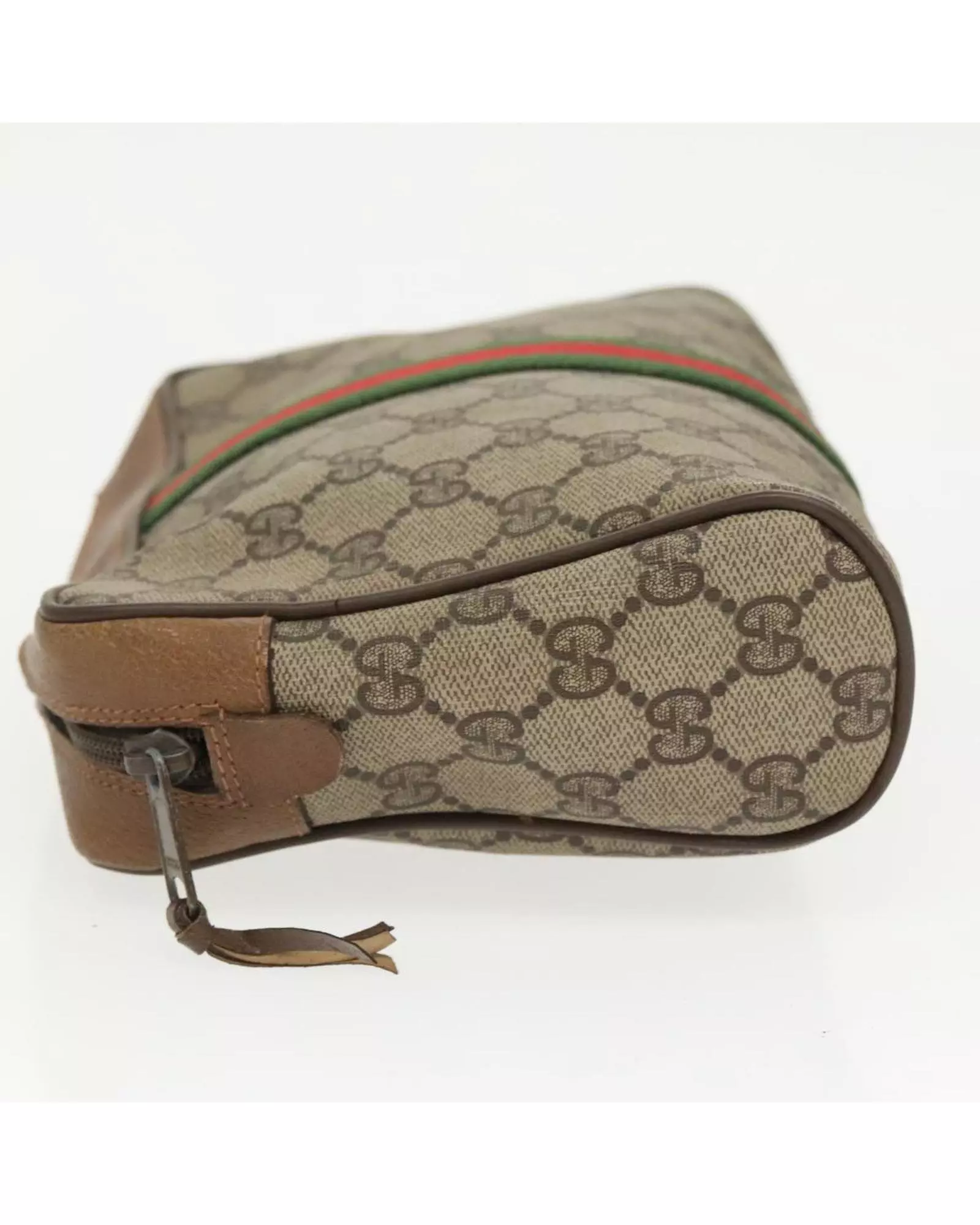Preloved Vintage GG Supreme Cosmetic Case Wo - Beige Clutch Bags alternative image