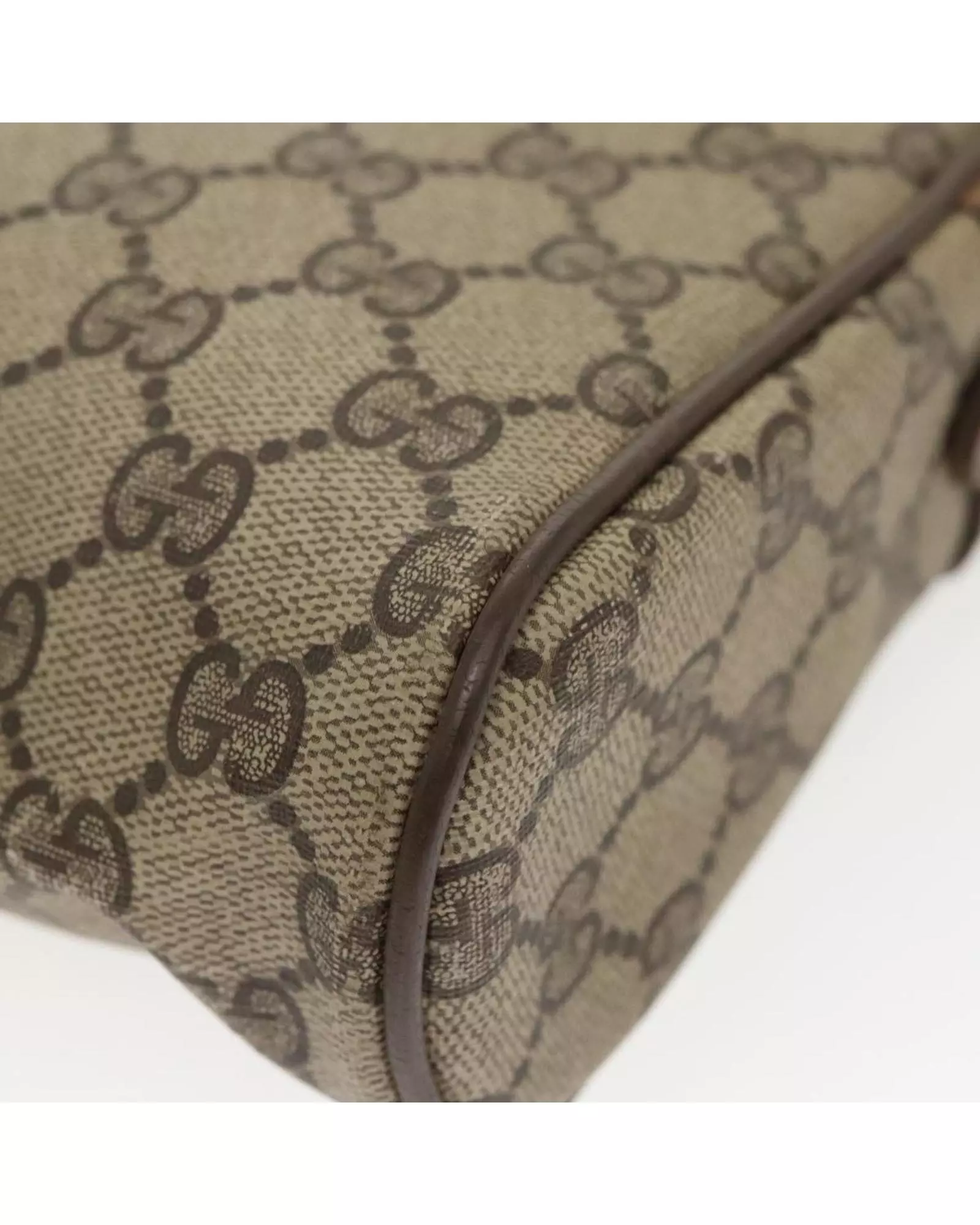 Preloved Vintage GG Supreme Cosmetic Case Wo - Beige Clutch Bags alternative image