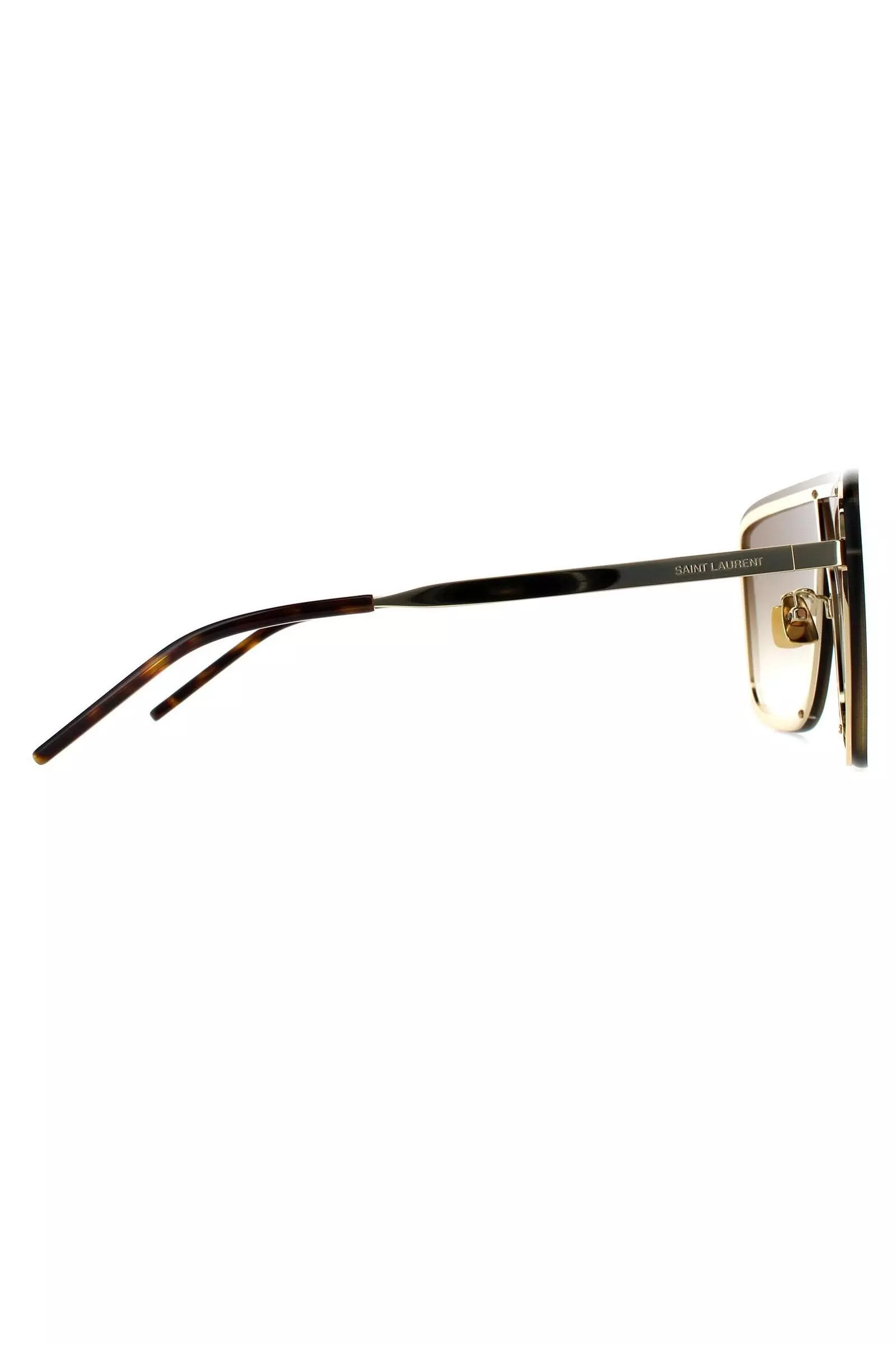 Saint Laurent Shield Gold Brown Gradient SL 364 MASK