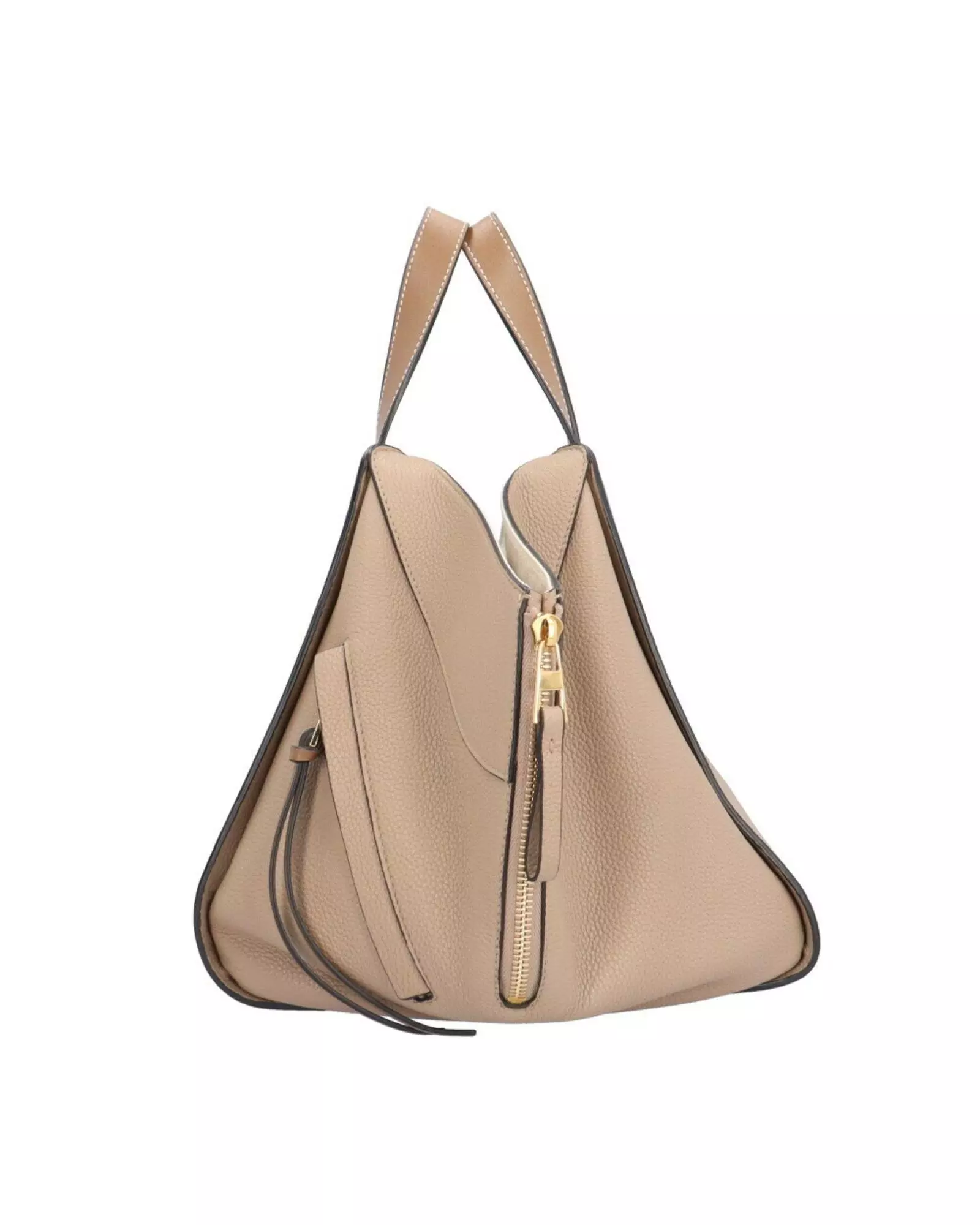 Preloved Gate Small Bag Top Handle Calfskin Leather Wo - Beige alternative image