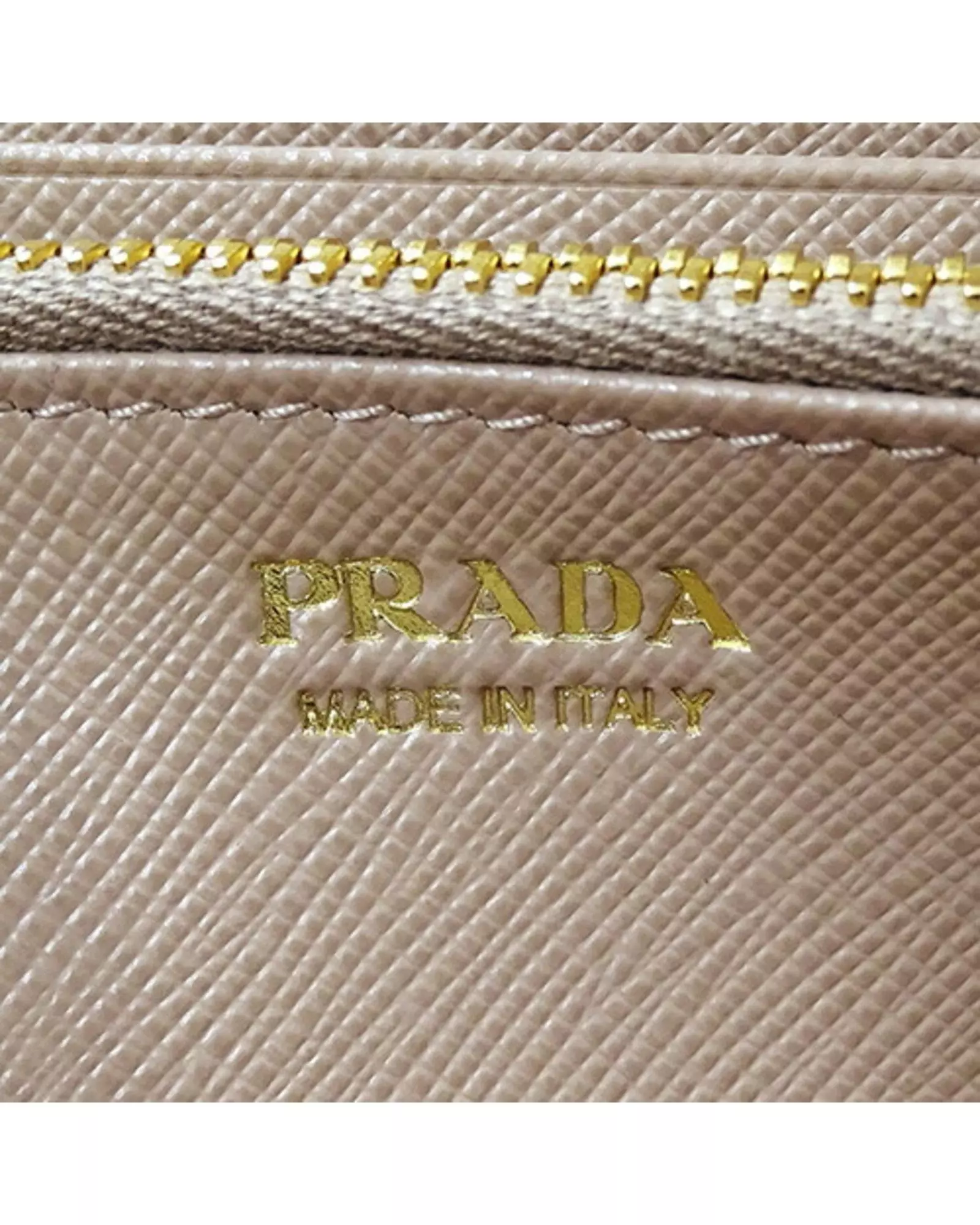 Preloved Saffiano Leather ZipAround Wallet Women - Beige alternative image