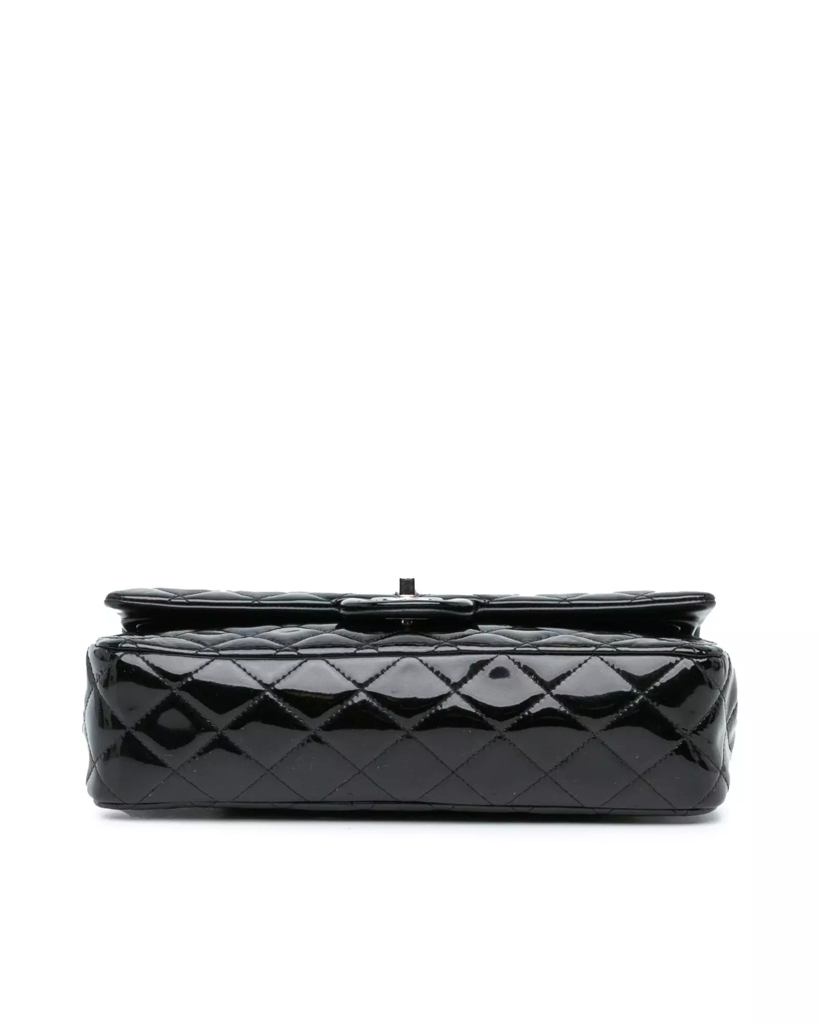Preloved Classic Flap Patent Leather Shoulder Bag Women - Black alternative image