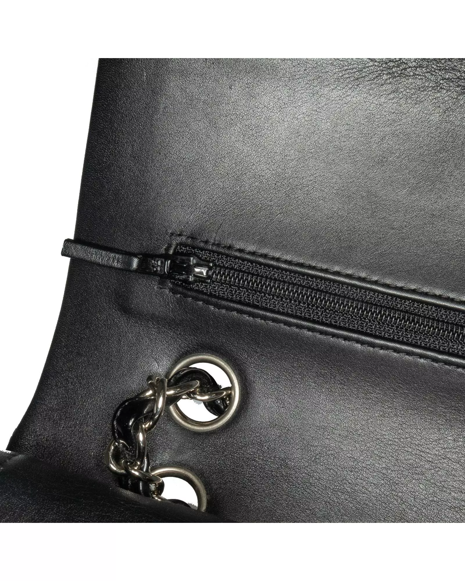 Preloved Classic Flap Patent Leather Shoulder Bag Women - Black alternative image