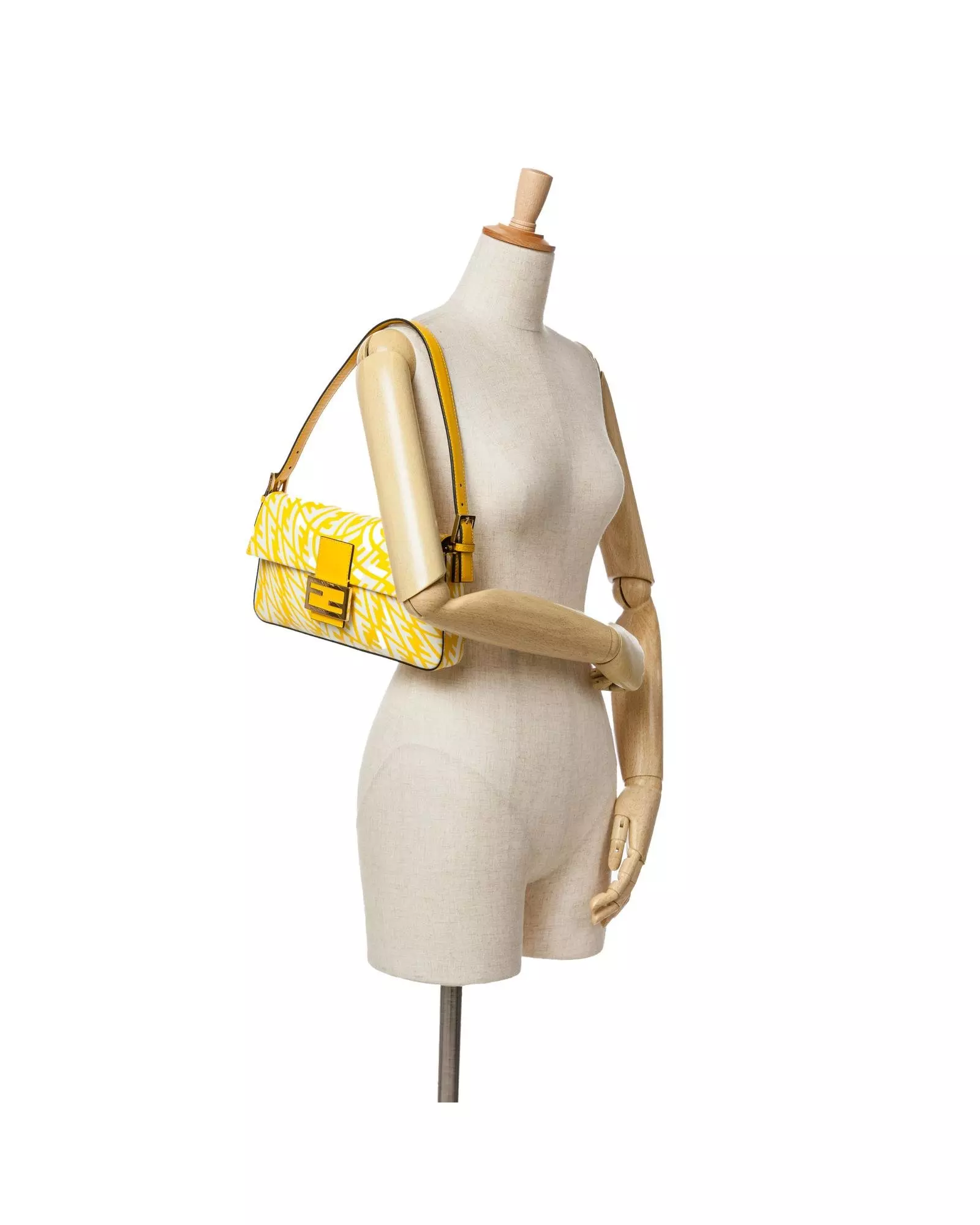 Preloved Baguette Yellow FF Vertigo Women Shoulder Bags alternative image