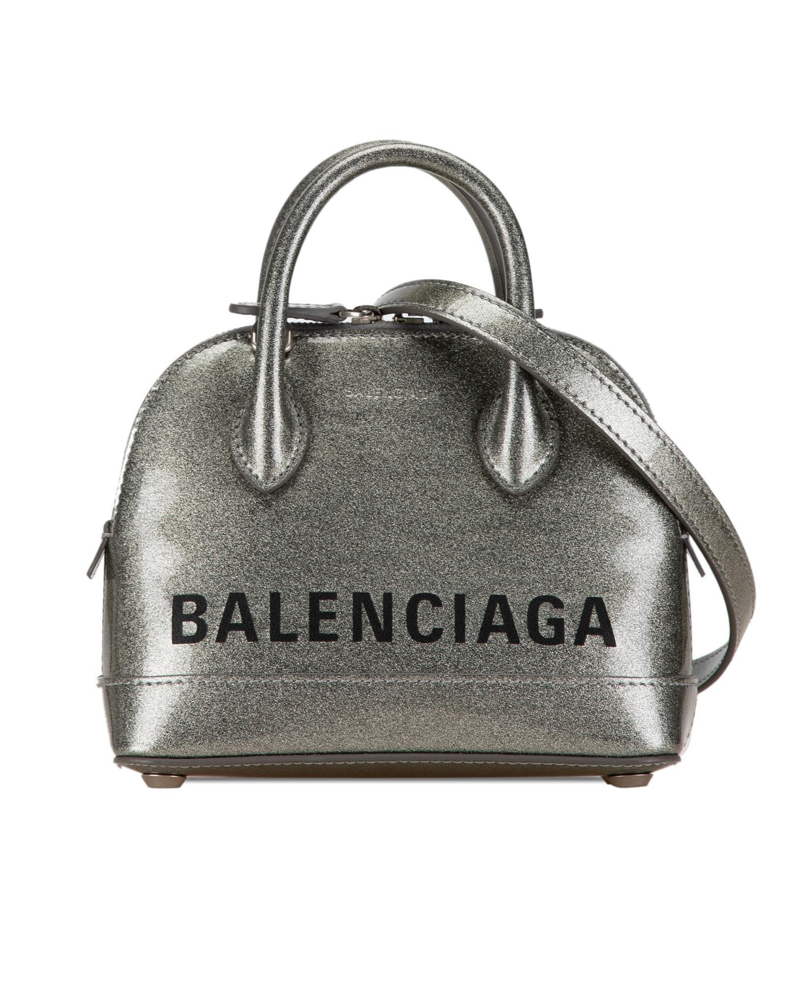 Balenciaga Preloved Hourglass XS Glitter TopHandle Bag