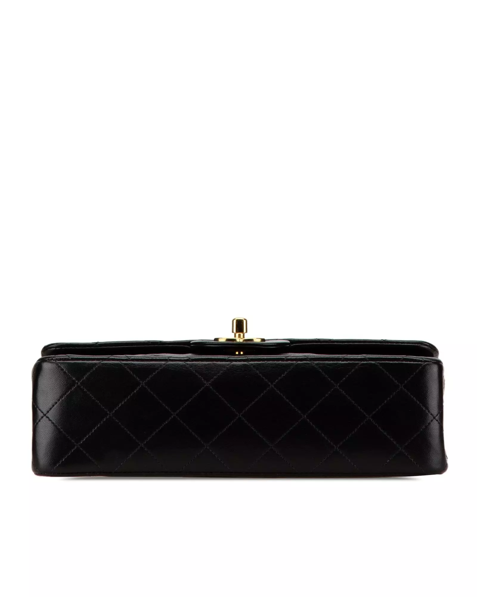Preloved Quilted Lambskin Double Flap Shoulder Bag with Chain Straps Karen Millen