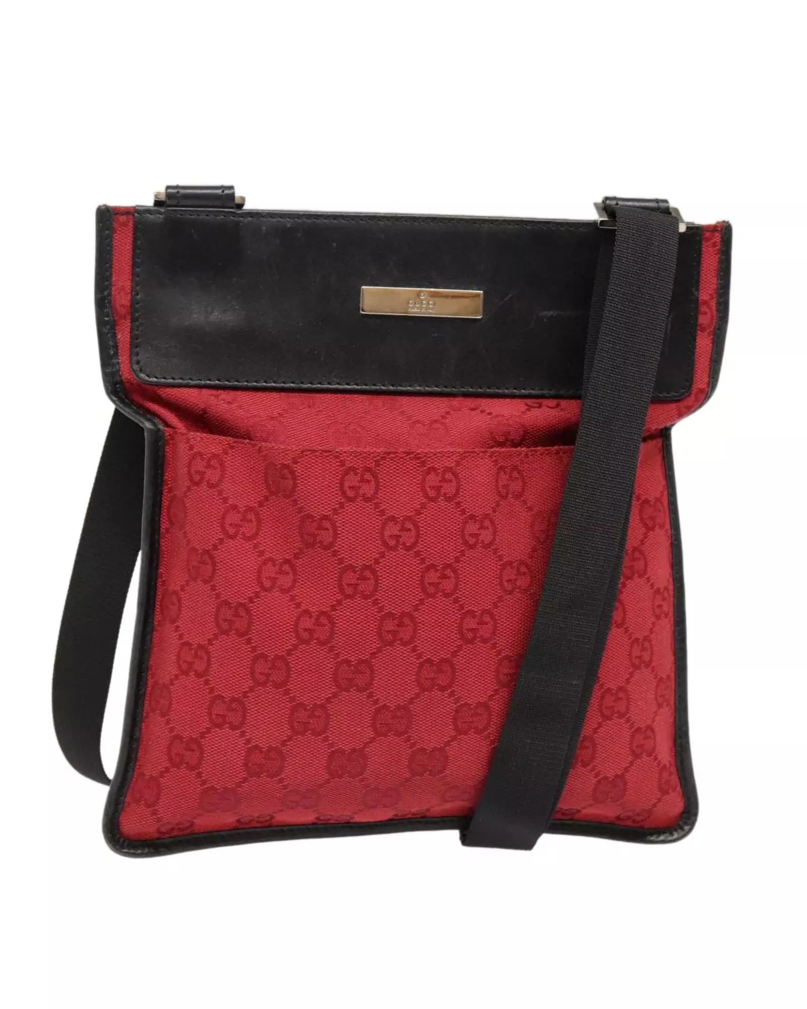 Preloved GG Supreme Messenger Bag Red Women Shoulder Bags alternative image