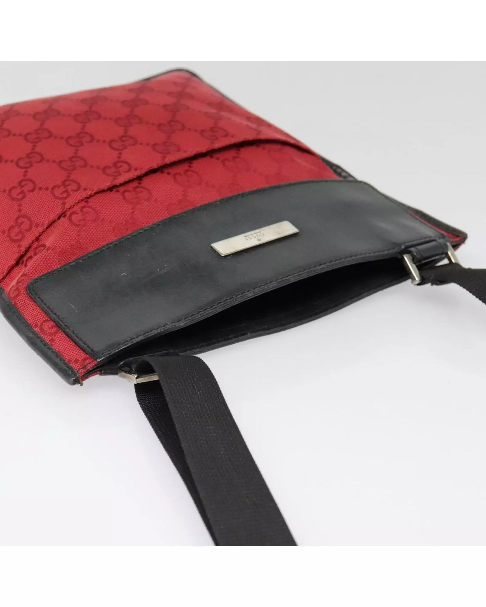 Preloved GG Supreme Messenger Bag Red Women Shoulder Bags alternative image