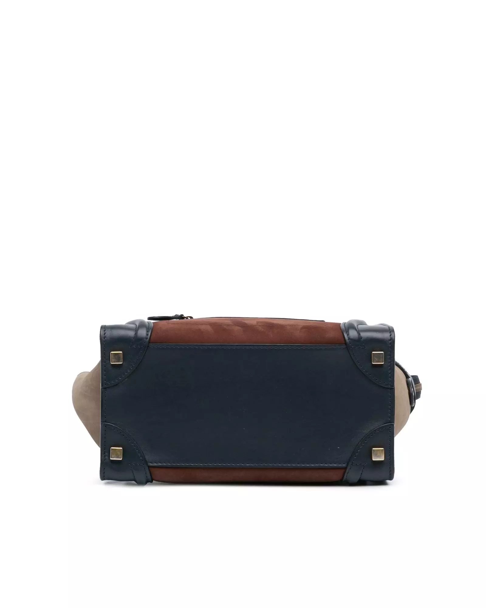 Preloved Nano Luggage Tote Tricolor Wo - Brown Tote Bags alternative image