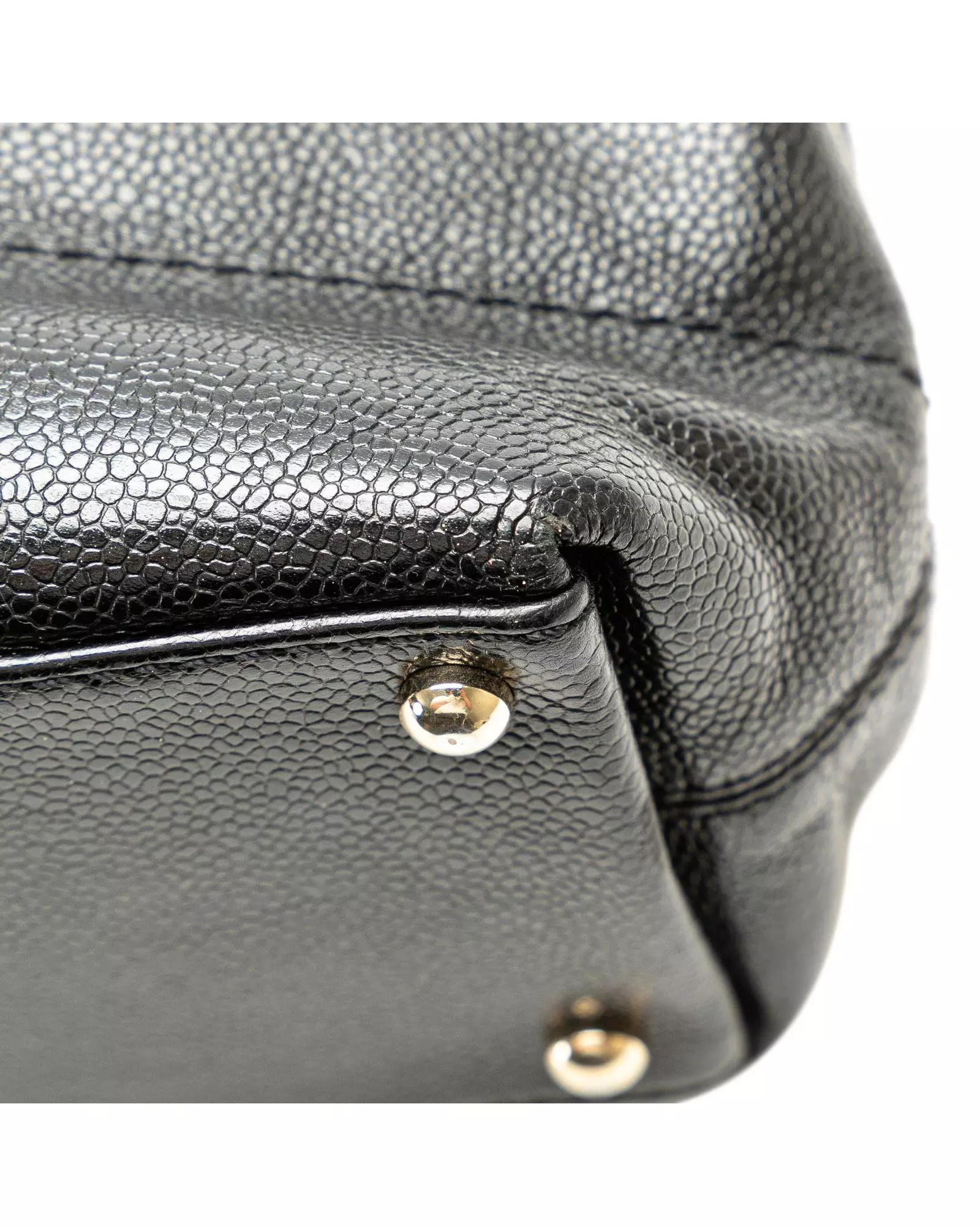Preloved Classic Tote Caviar Leather Women - Black Tote Bags alternative image