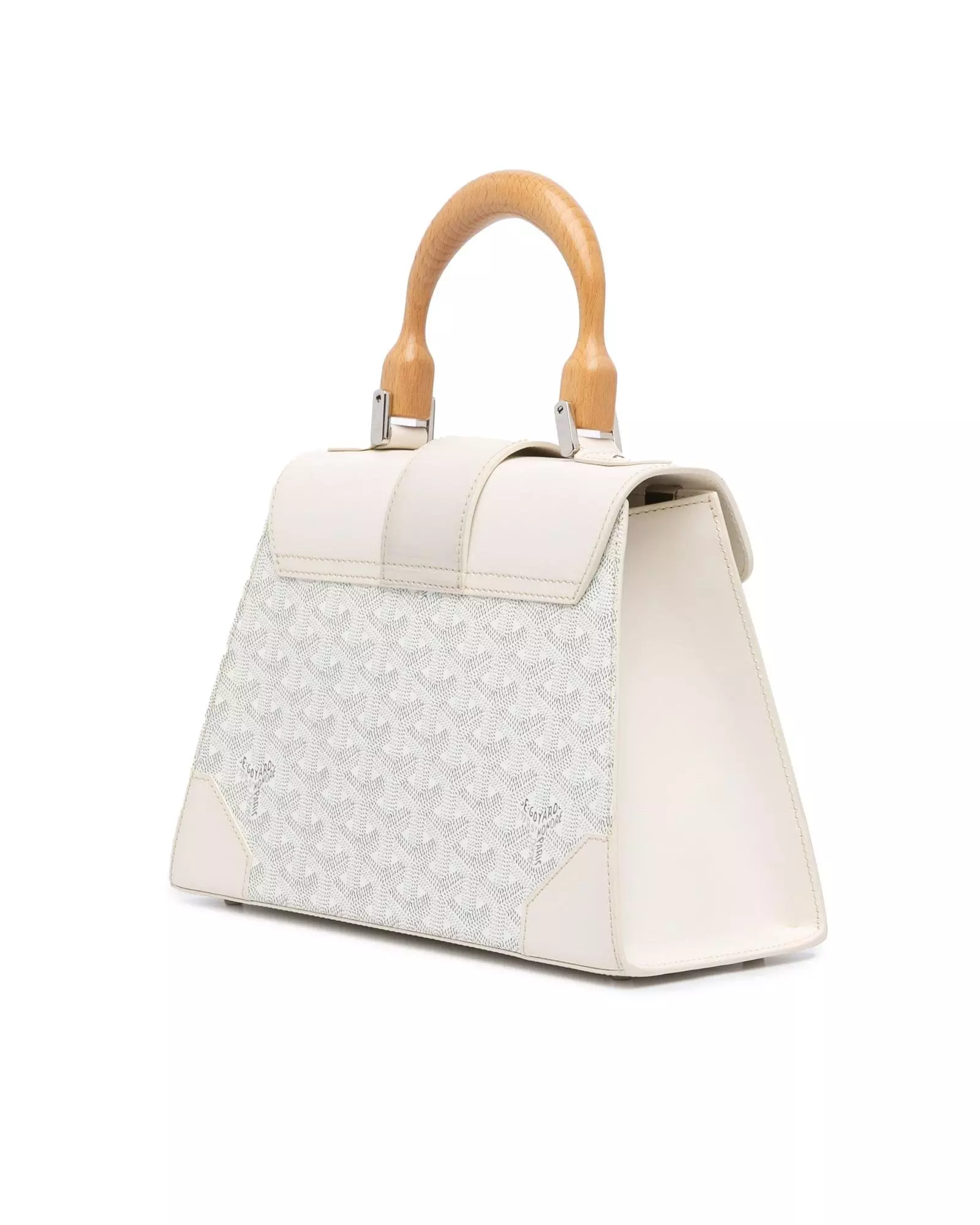 Preloved Anjou MM Handbag White Leather Wo Messenger Bags alternative image